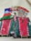 LOT OF MISC CHRISTMAS ITEMS INCLUDING TWO ELF COSTUMES (ONE CHILDS' SMALL AND ONE ADULT MED)