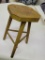 PRIMITIVE FARMHOUSE STYLE STOOL WITH THREE LEGS