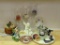 LOT OF CANDLES, CANDLE HOLDERS AND A WARMERS - MOST MARKED YANKEE CANDLE - 10 ITEMS TOTAL
