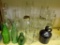 LOT OF ASSORTED MASON TYPE JARS AND BOTTLES - 23 TOTAL ITEMS