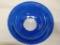 PYREX COBALT BLUE GLASS MIXING BOWL CLEAR BOTTOM FOR OVEN OR ICROWAVE (4L) - MEASURES 11.5