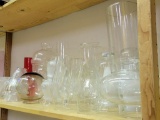 LOT OF GLASS GLOBES IN VARYING SHAPES AND SIZES - 31 ITEMS TOTAL