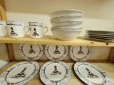 TOTALLY TODAY COASTAL LIGHTHOUSE DINNERWARE