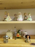 LOT OF VARIOUS VINTAGE FIGURINES INCLUDING LENWILE ARDALT, NAPCO TINY TOTS, LEFTON AND MORE! 13