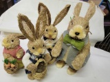 HAPPY RABBIT FAMILY BY PIER 1 - GET READY FOR EASTER WITH THESE CUTE BUNNIES! - LARGEST MEASURES - 4