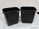 (BAY1 ENTP3) AMAZONCOMMERCIAL COMMERCIAL OFFICE WASTEBASKET, BLACK, 2-PACK. RETAILS FOR $20 ONLINE