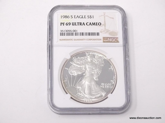 1986-S AMERICAN EAGLE PF 69 ULTRA CAMEO NGC