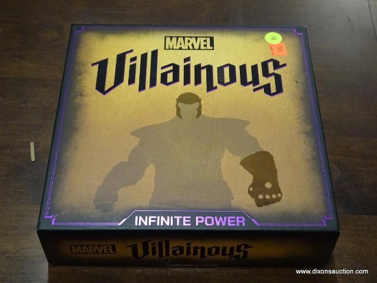 CENTER ROW FRONT - MARVEL VILLAINOUS GAME. CHECK FOR COMPLETENESS. ITEM IS SOLD AS IS WHERE IS WITH