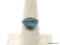 .925 STERLING SILVER LADIES ANTIQUE BLUE TOPAZ RING 6 1/4; 2.2 GM