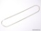 .925 STERLING SILVER LADIES FROSTED HERRINGBONE DIAMOND CUT NECKLACE 32
