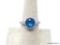 .925 STERLING SILVER LADIES 2 1/2 CT BLUE TOPAZ RING 8