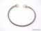 .925 STERLING SILVER LADIES 2 CT OPALITE BANGLE; 4.7 GM