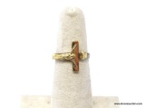 .925 STERLING SILVER LADIES CRUCIFUX CROSS RING 5; 2.2 GM