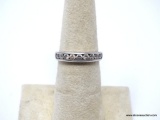 .925 STERLING SILVER LADIES 1/2 CT ANNIVERSARY BAND 6; 2.3 GM