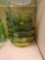 VINTAGE GREEN GLASS SALAD/DESERT BOWLS