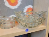 VINTAGE GLASS ASHTRAY LOT