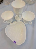 VINTAGE MILK GLASS LOT