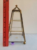 VINTAGE PYRAMID SHAPED MINI DISPLAY CASE