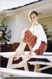 A Audrey Hepburn (Stripes) Movie Poster