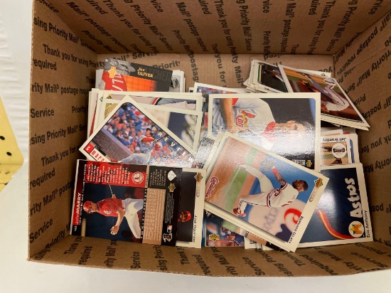 Box of 650+ Upper Deck Baseball Cards