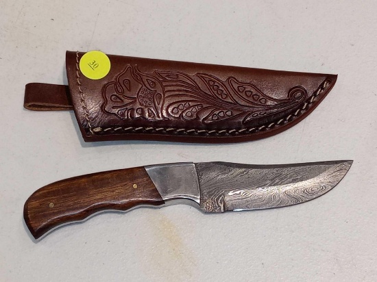 BLADE STYLE : TRAILING POINT; HANDLE : WOOD, HORN, RESIN, OR BONE, CUSTOM FIT TO EACH KNIFE; LENGTH