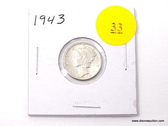 1943 Dime - Mercury - split bands