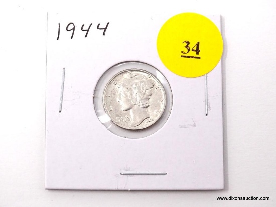 1944 Dime - Mercury - split bands