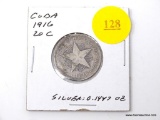 1916 Cuba - 20 Centavos - silver