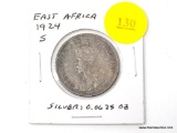 1924 East Africa - 1 Shilling - silver