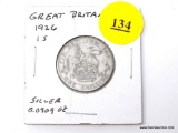 1926 Great Britain 1 Shilling - silver