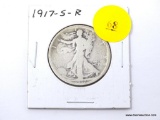 1917-S-R Half Dollar - Walking Liberty