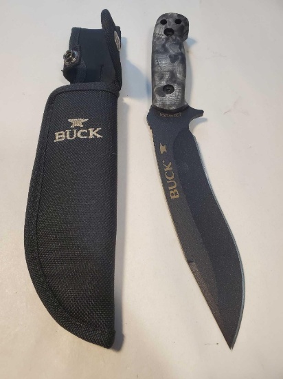 Buck Knives 0620CMS13 The Reaper Ghost Skull Camo, 5 3/4" blade 11" total length.