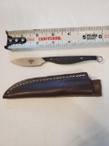 Small VA Blade knife w/ leather sheath, 2