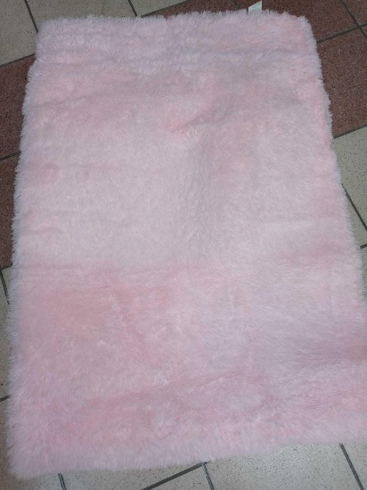 Pink Soft Rug for Girls Bedroom, Fluffy Area Rug 5x8 for Kids Room, Kawaii Room Decor, Furry Carpet