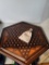 WOODEN CHINESE CHECKERS GAME BOARD AND MARBLES. IS SOLD AS IS WHERE IS WITH NO GUARANTEES OR