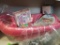 BABY LOT. INCLUDES NEW BABY CARE KIT SET, MINI STERILIZER, SMALL FLANNEL BLANKETS AND BABY TUB. IS