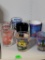 7 PIECE SHOT GLASS SET. INCLUDES NASCAR, OUTER BANKS AND ARIZONA SHOT GLASSES. IS SOLD AS IS WHERE