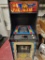 VINTAGE MS. PAC-MAN MACHINE. ALL BUTTONS WORK. COMES WITH THE MONITOR BUT THE SOUNDS PLAYS