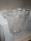 VERY LARGE CRYSTAL ICE BUCKET. MEASURES APPROX. 10 IN W X 11 IN TALL. IS SOLD AS IS WHERE IS WITH NO