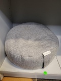 SAMAYA WEIGHTED ROUND MEDITATION PILLOW IN STARDUST. RETAILS FOR $130. IS SOLD AS IS WHERE IS WITH