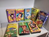 8 PIECE VHS KIDS MOVIE LOT. INCLUDES BETTY BOOP, LITTLE LULU AND FELIX THE CAT. IS SOLD AS IS WHERE