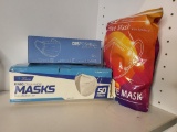 BRAND NEW DISPOSABLE FACE MASK LOT. INCLUDES OVER 100 MASKS. IS SOLD AS IS WHERE IS WITH NO