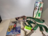 DOG LOT. INCLUDES UNDERCOAT RAKE, PET TOOTHBRUSH, 20FT TIE OUT CABLE, DOG COLLAR AND LEASH. IS SOLD