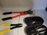 2 PIECE WIRE CUTTER SET AND EGO TOOL SET. IS SOLD AS IS WHERE IS WITH NO GUARANTEES OR WARRANTY, NO