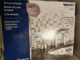AQUA SOURCE NICKEL FINISH BATHROOM FAUCET. IS SOLD AS IS WHERE IS WITH NO GUARANTEES OR WARRANTY, NO