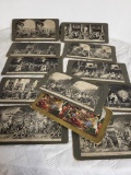 (SC) ANTIQUE STEREOSCOPE VIEWER CARDS. INCLUDES JESUS BETRAYED BY JUDAS, JESUS SENTENCED TO DEATH