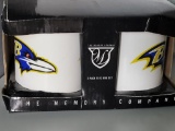 2 PACK BALTIMORE RAVENS110Z MUG SET. IS SOLD AS IS WHERE IS WITH NO GUARANTEES OR WARRANTY, NO