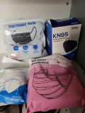 LOT OF BRAND NEW DISPOSABLE MASKS. OVER 260 MASKS INCLUDED IN THE LOT. IS SOLD AS IS WHERE IS WITH