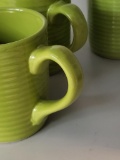 3 PIECE GREEN ROYAL NORFOLK 12 OZ. MUGS. IS SOLD AS IS WHERE IS WITH NO GUARANTEES OR WARRANTY, NO
