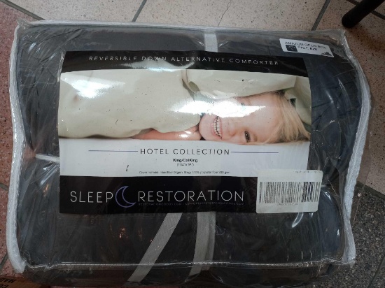 Sleep Restoration All Seasons King / Cal King Size Comforter - Reversible - Cooling, Lightweight
